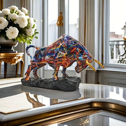 Dazzling Wall Street Bull Sculpture – Symbol of Strength, Wealth & Power