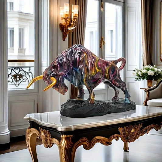 Dazzling Wall Street Bull Sculpture – Symbol of Strength, Wealth & Power