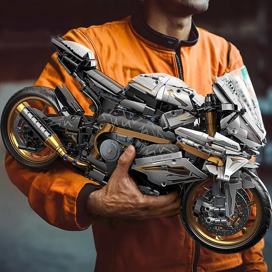 Premium ABS Motorcycle Building Blocks - Durable, Stylish, Perfect Gift for Motorcycle Enthusiasts!
