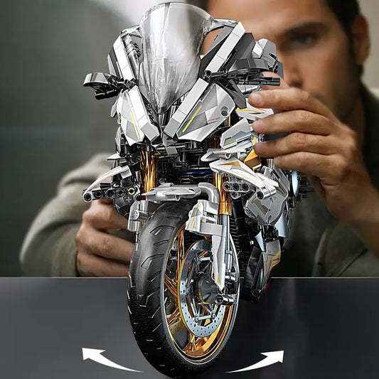Premium ABS Motorcycle Building Blocks - Durable, Stylish, Perfect Gift for Motorcycle Enthusiasts!