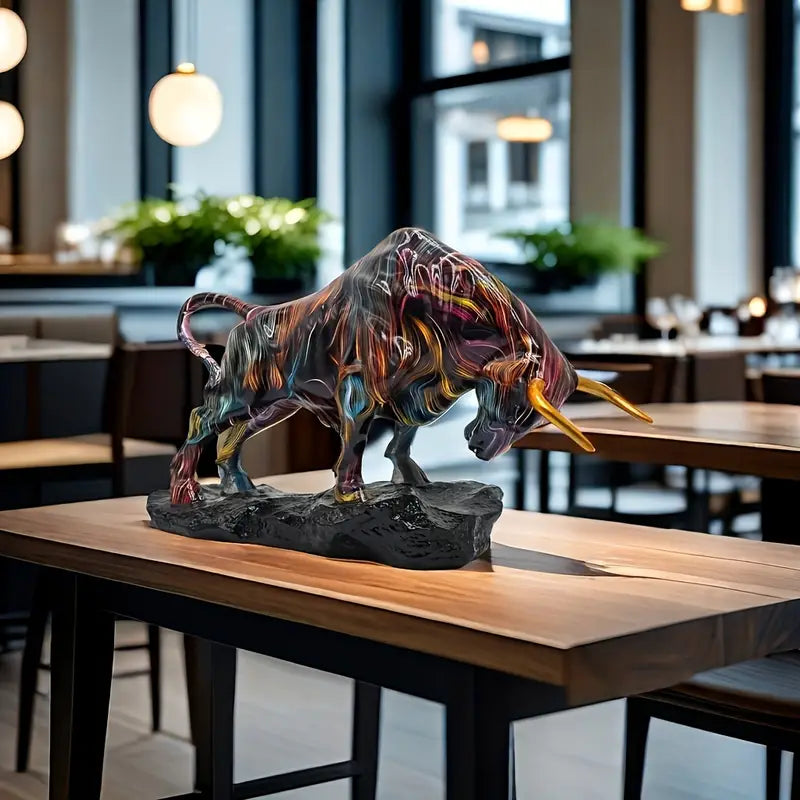 Dazzling Wall Street Bull Sculpture – Symbol of Strength, Wealth & Power