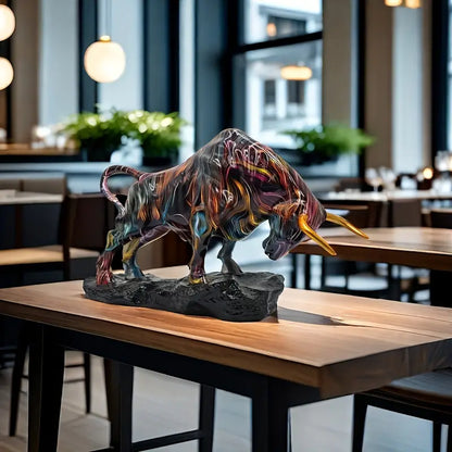 Dazzling Wall Street Bull Sculpture – Symbol of Strength, Wealth & Power