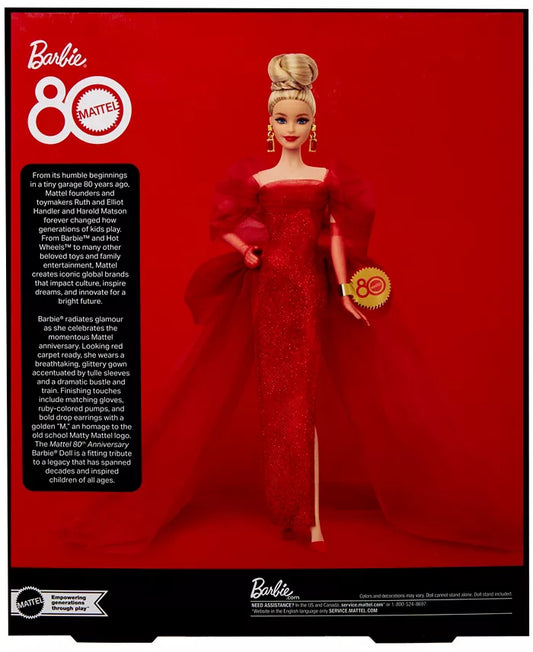 Mattel 80th Anniversary Barbie Doll- Malibu