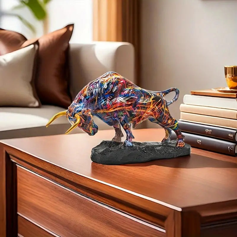 Dazzling Wall Street Bull Sculpture – Symbol of Strength, Wealth & Power