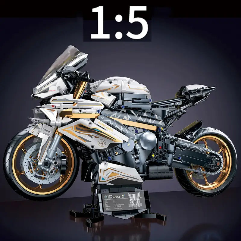 Premium ABS Motorcycle Building Blocks - Durable, Stylish, Perfect Gift for Motorcycle Enthusiasts!