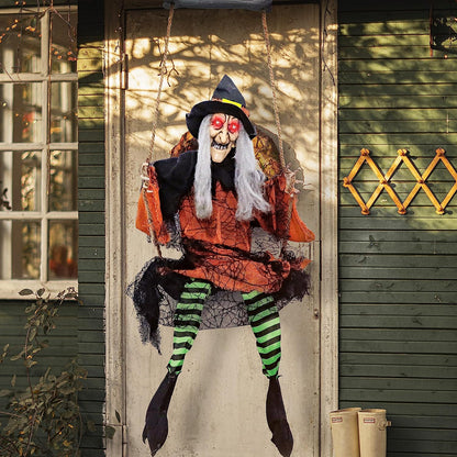 51in Hanging Swing Witch Decoration